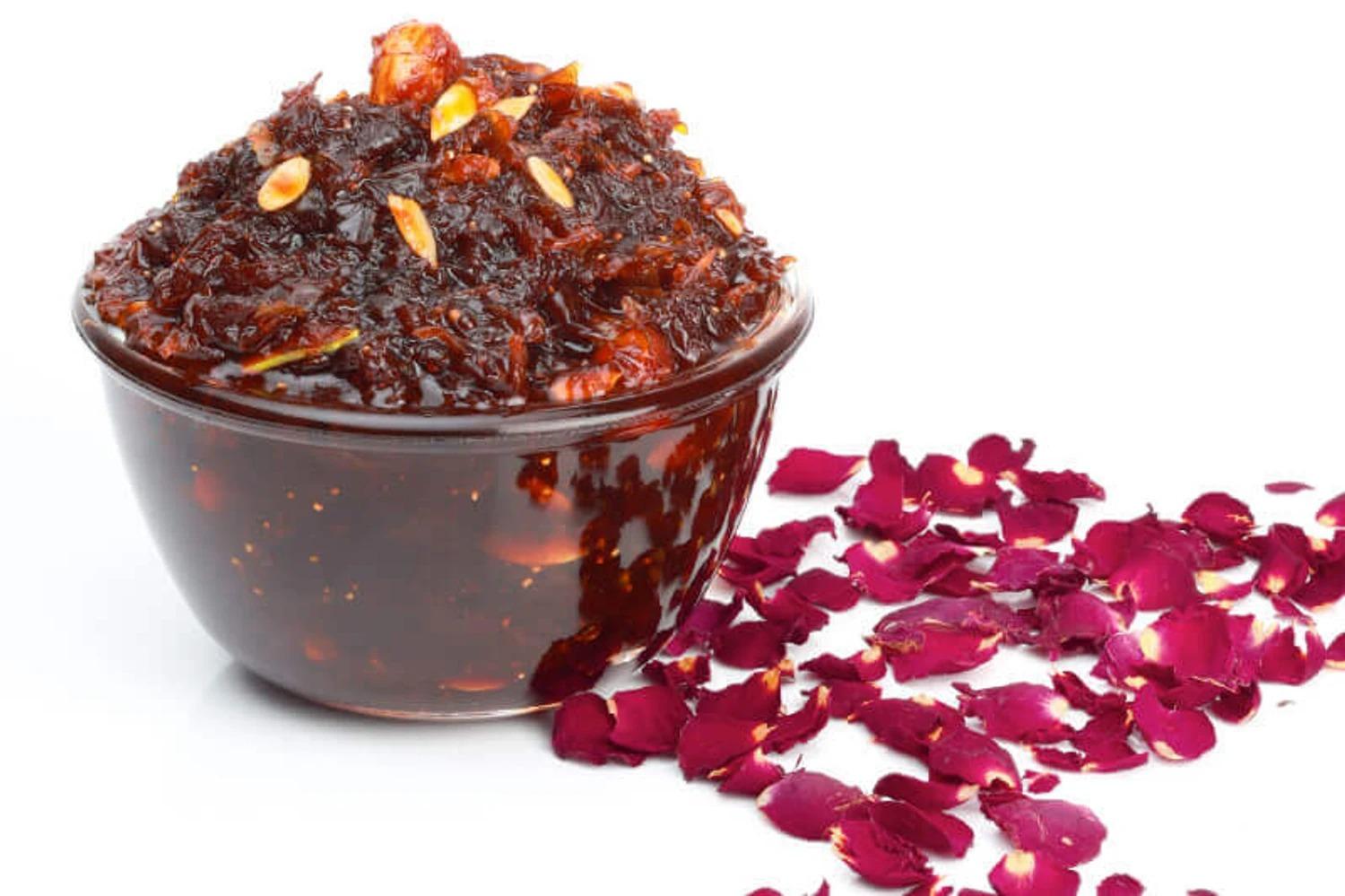 Making Gulkand (Rose Syrup Paste) at Home