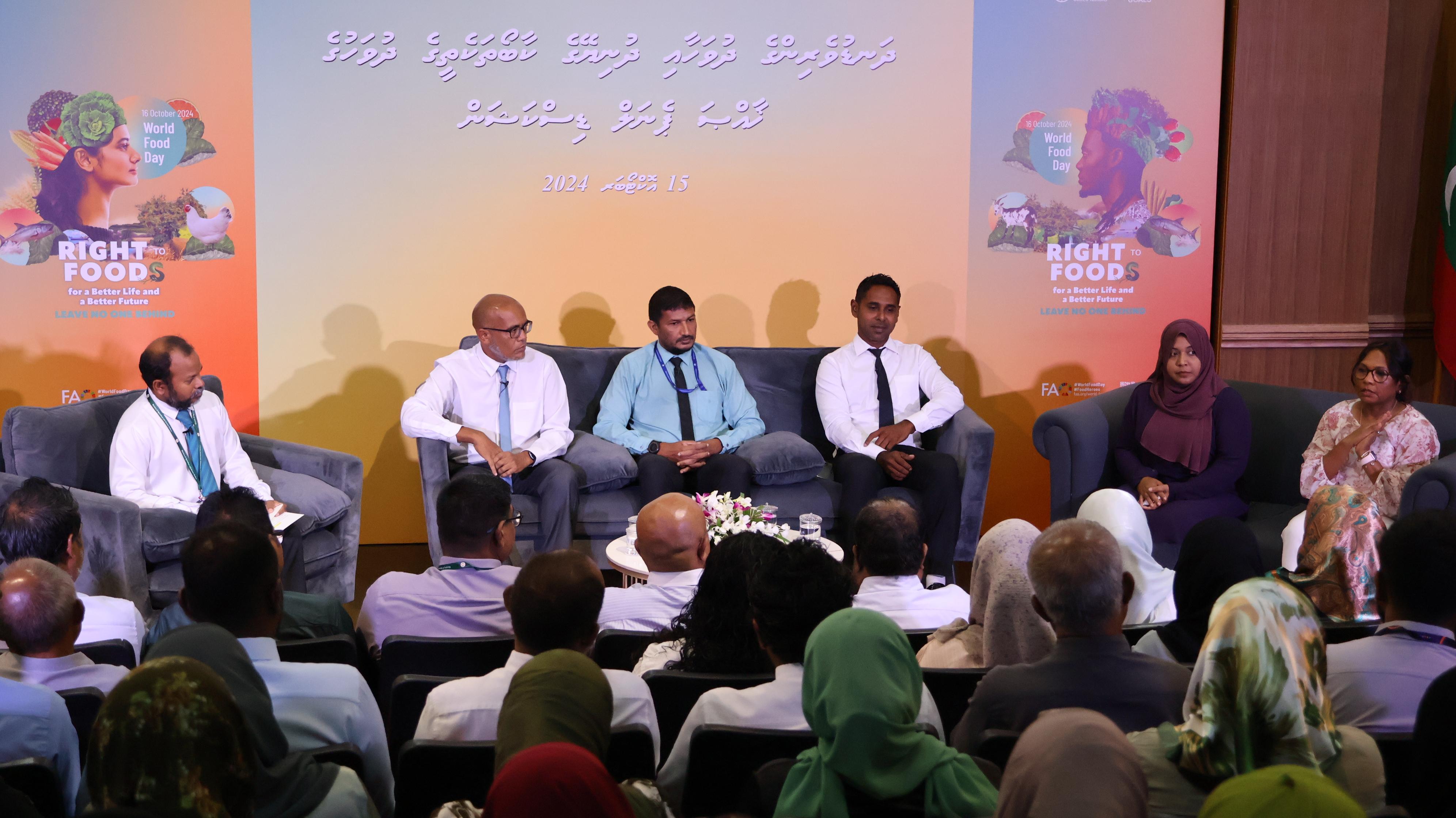 މިނިސްޓްރީ އޮފް އެގްރިކަލްޗަރ އެންޑް އެނިމަލް ވެލްފެއަރ އިން މިއަދު ހެނދުނު ދަނޑުވެރިންގެ ދުވަހާއި ދުނިޔޭގެ ކާބޯތަކެތީގެ ދުވަހަށް ޚާއްޞަކޮށްގެން ޕެނަލް ޑިސްކަޝަނެއް ވަނީ ކުރިއަށް ގެންގޮސްފައެވެ.